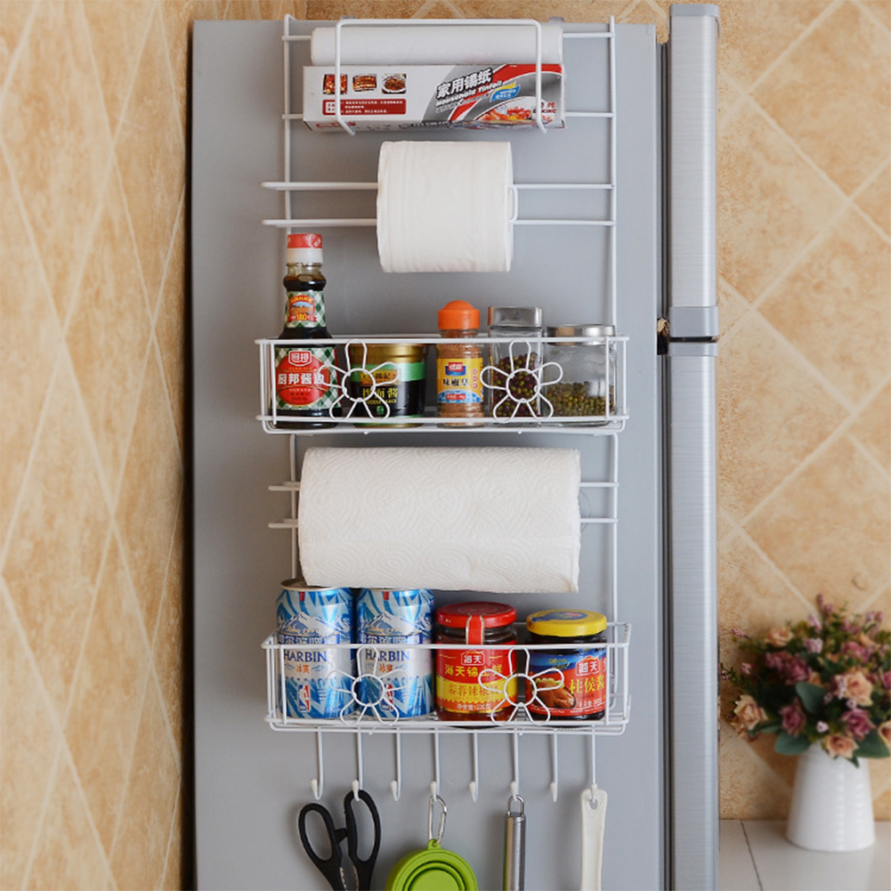 Wholesale Kitchen Storage Hanger Refrigerator Side Shelf Rack