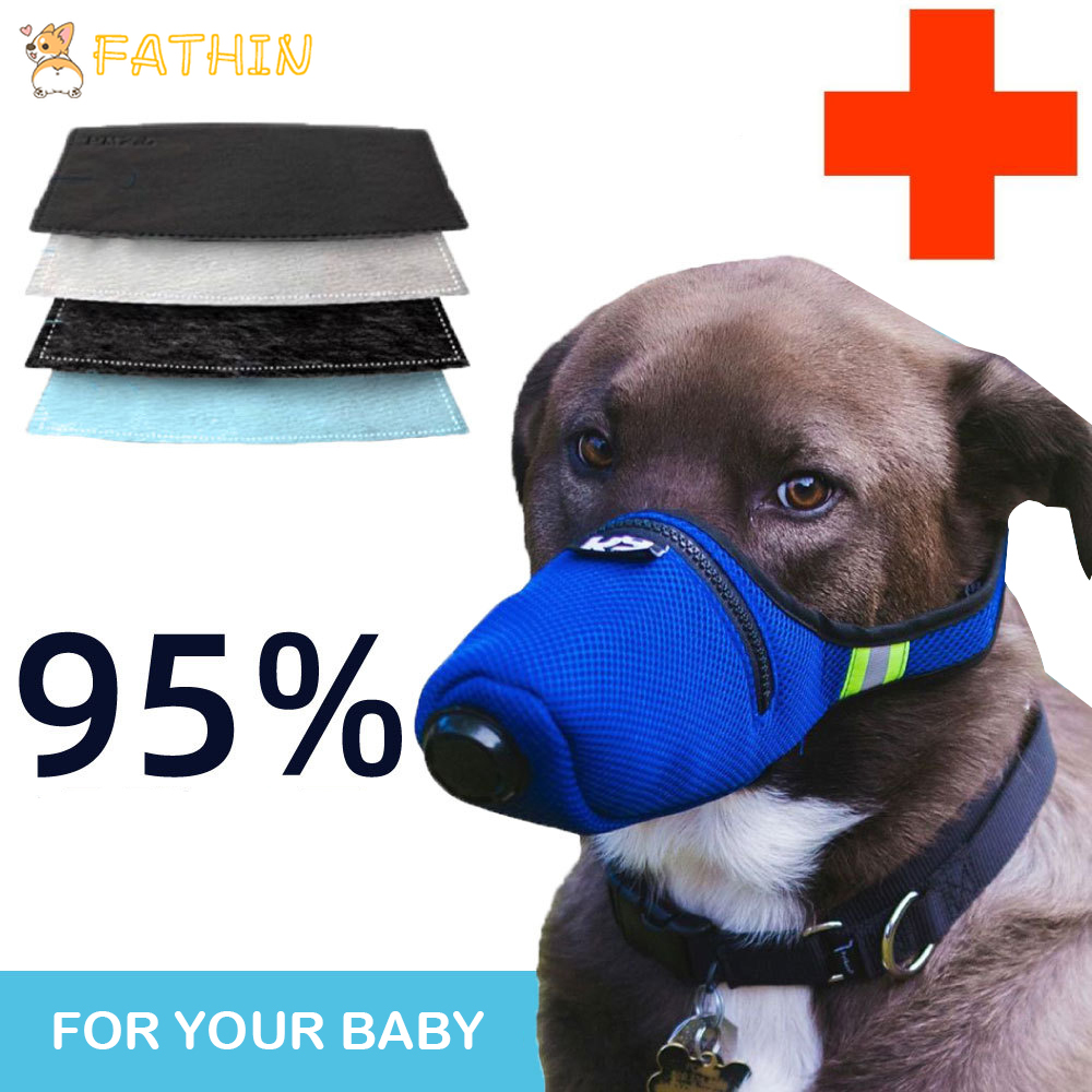 N95 Mask Antihaze with Breathing Valve Dog Anti Virus Masks for Small