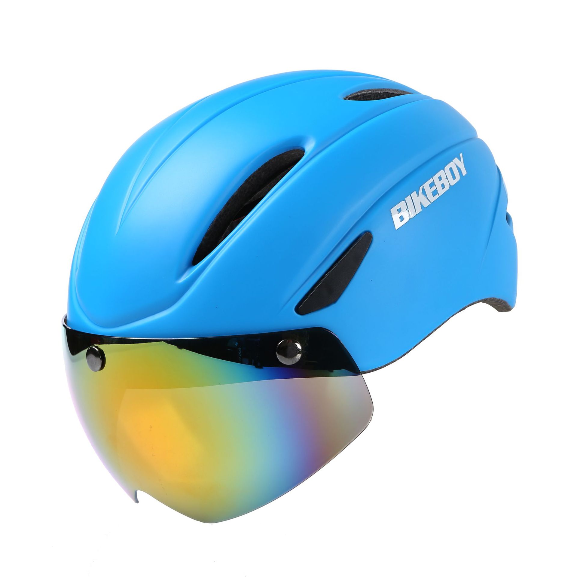 Wholesale Bikeboy Riding Helmet Glasses Onepiece Men Road Bike