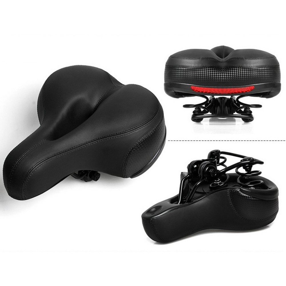 Wholesale Breathable Waterproof Hollow Bike Seat Large Reflective Shock