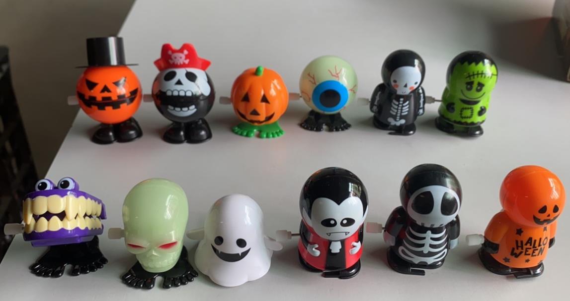 Wholesale [US Direct] FunsLane 12PCS Halloween Wind Up Toy Assortments