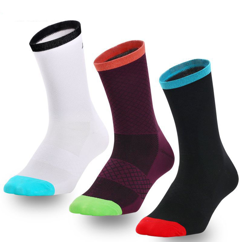 Thin Cycling Running Compression Wearresistant Sports Socks purple_One
