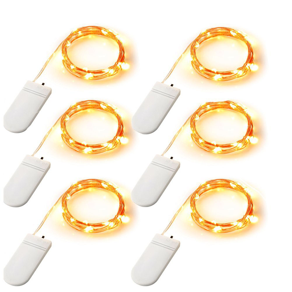 Wholesale 3V Button Battery Box Light String LED Copper Wire Lamp
