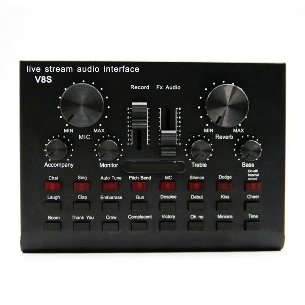 V8s Sound Card Live Drive Free Rechargeable Sound Card Bt English Version Black