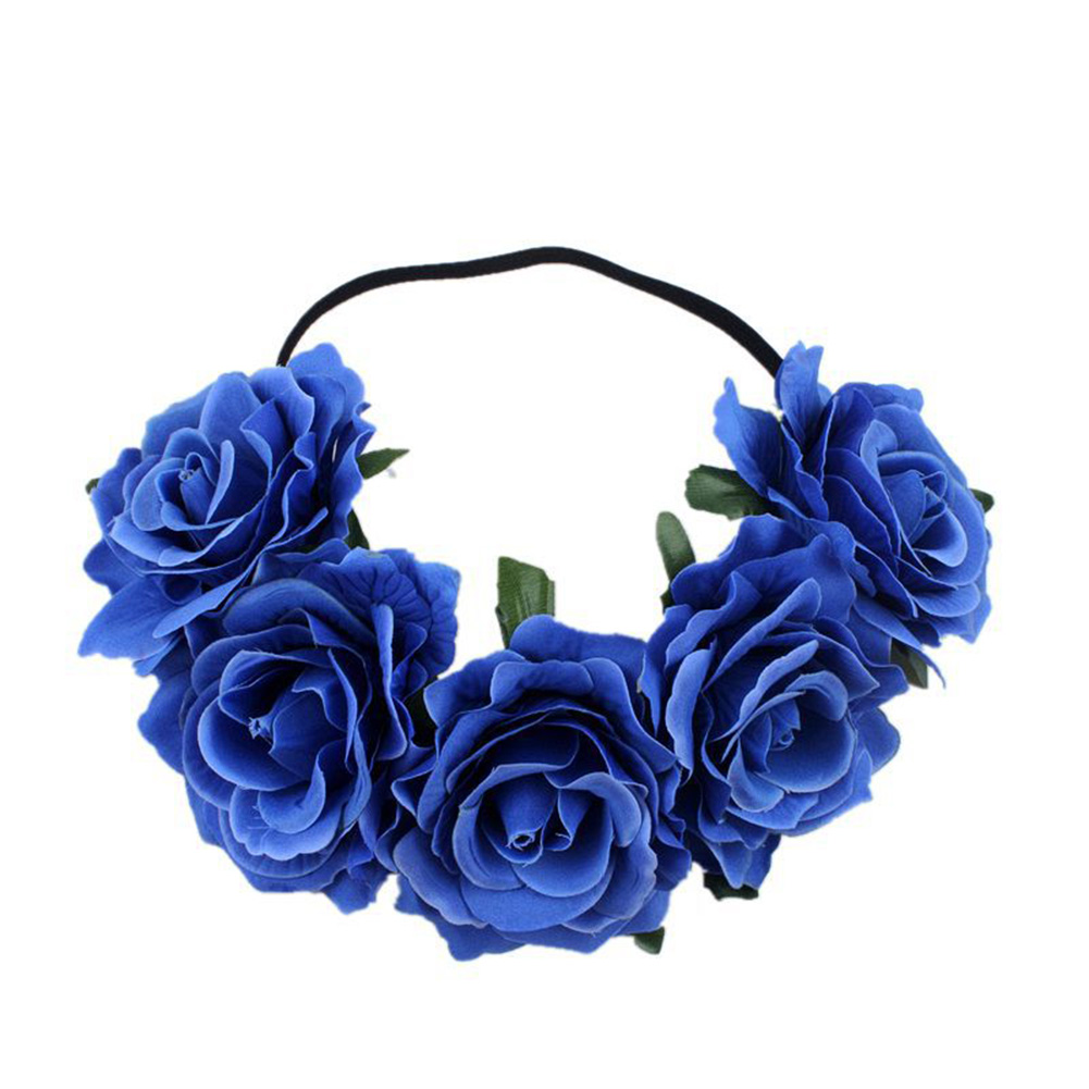 Wholesale Artificial Flower Garland Rose Love Shape Wreath Headband