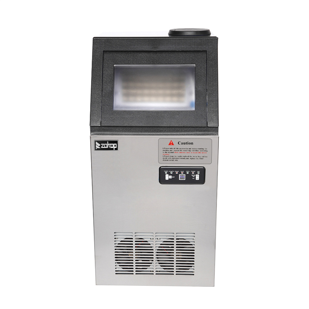 Wholesale [US Direct] ZOKOP 120v 495w/24h Us Plug Ice Machine Stainless