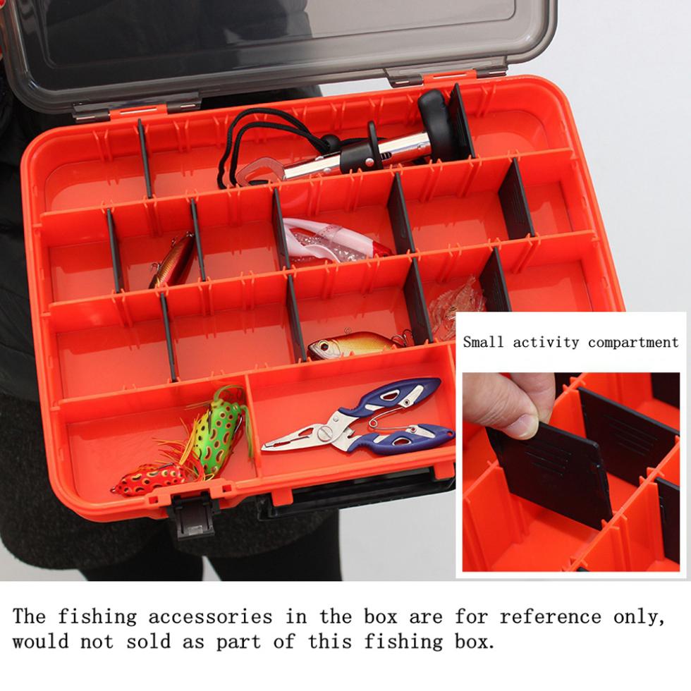 Multifunction Double Sided Thicken Portable Large Fishing Tackle Boxes
