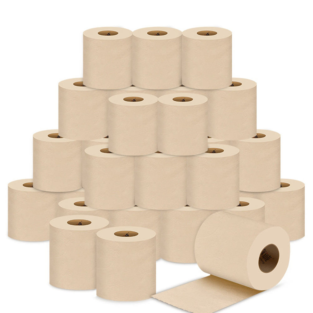 Wholesale 10 Rolls Toilet Paper Home 4 Layers Thicken Bamboo Pulp