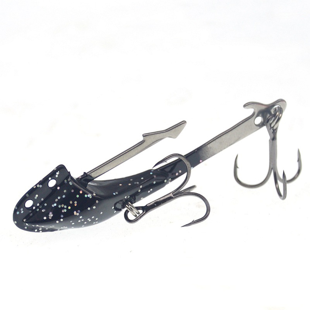 Wholesale Fishing Hook With Lead Head Artificial Bait Sequined Lead Fishing Lure JCblack_14G