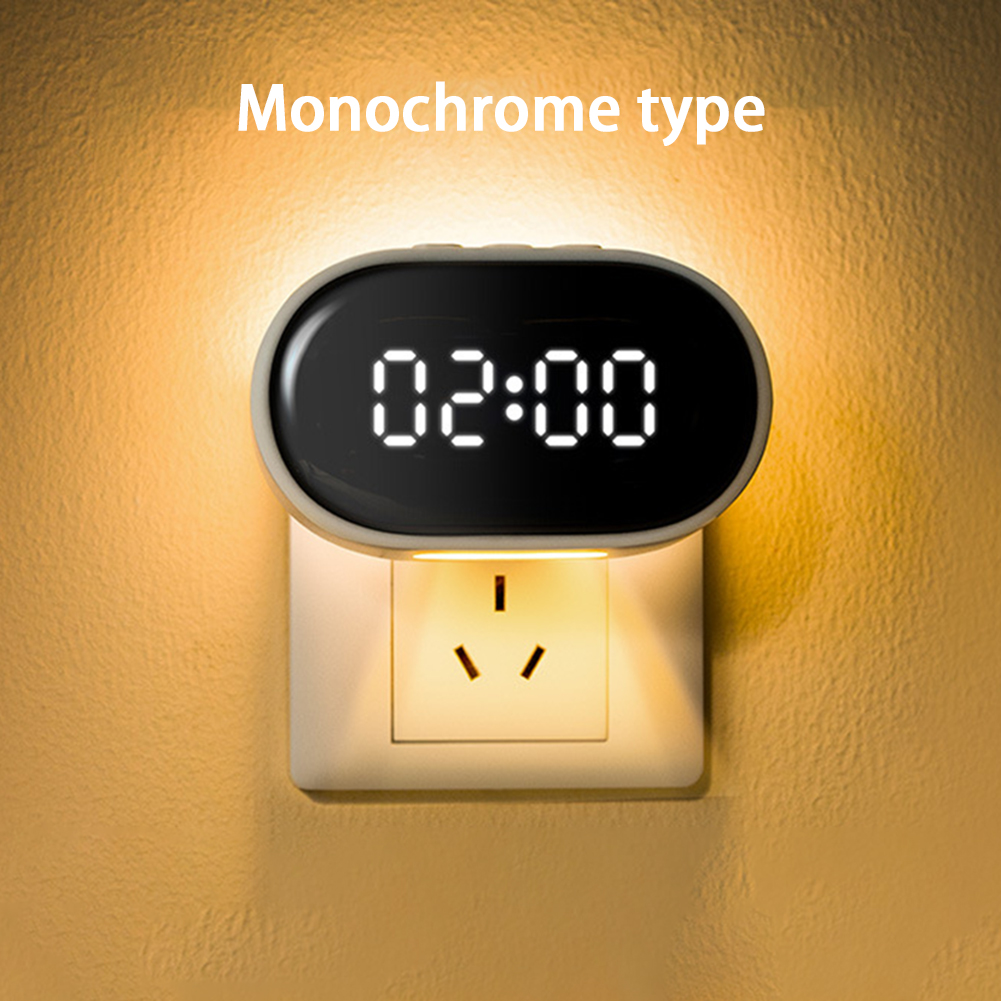 Led Clock Night Light With Rc 3Level Timing Dimming App Control