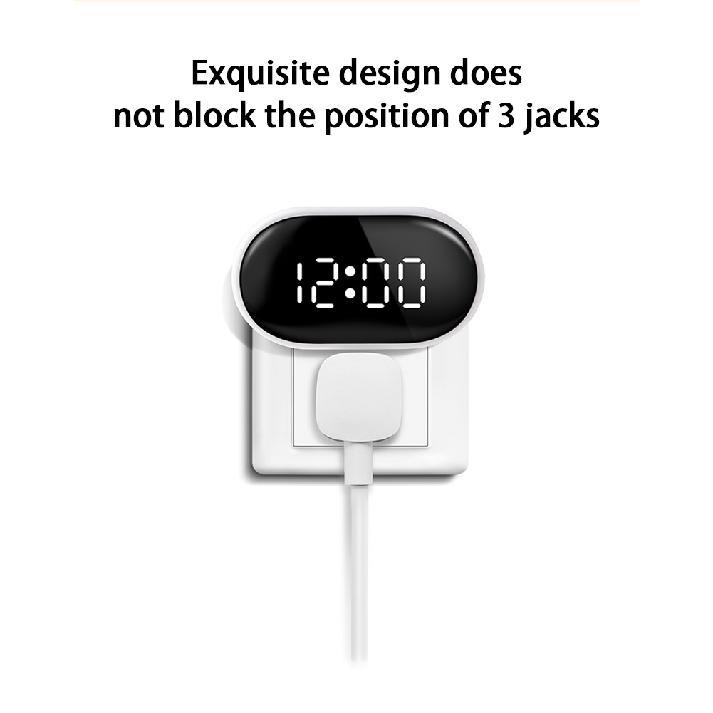 Led Clock Night Light With Rc 3Level Timing Dimming App Control