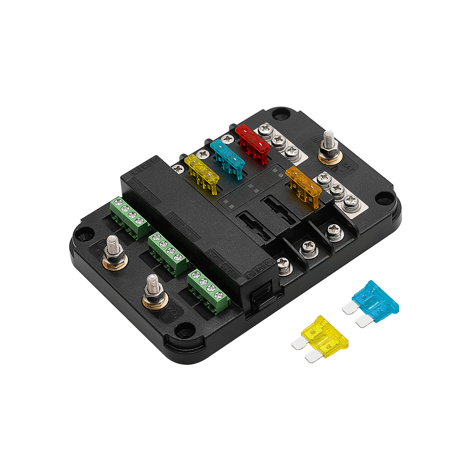 Wholesale Rv Yacht Fuse Box with Led Indication Light 6way Multiple