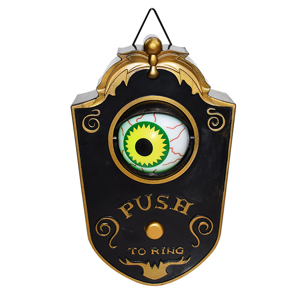 Wholesale One Eye Halloween Doorbell Decorations Glowing Talking Eyeball Doorbell Hanging