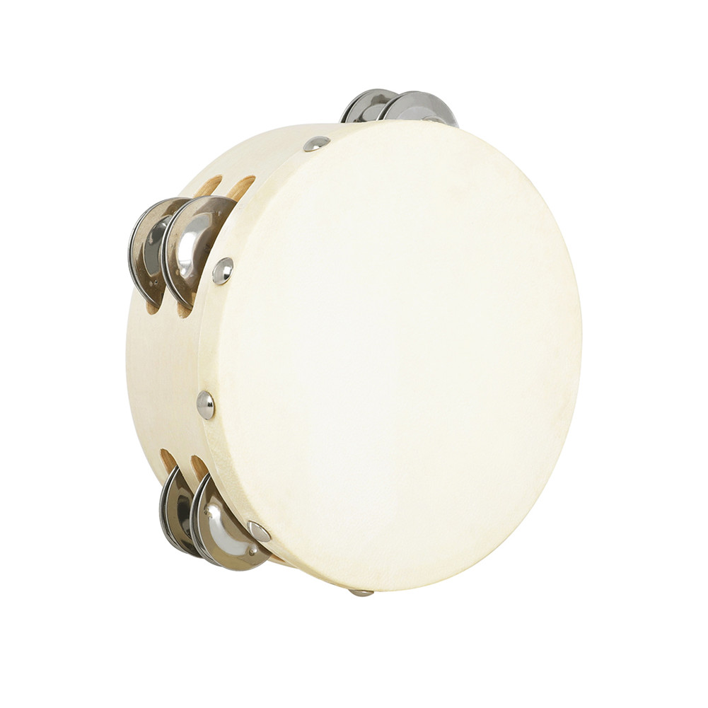 Wholesale 6Inch Double Tambourine Round Timbrel Hand Drum Children