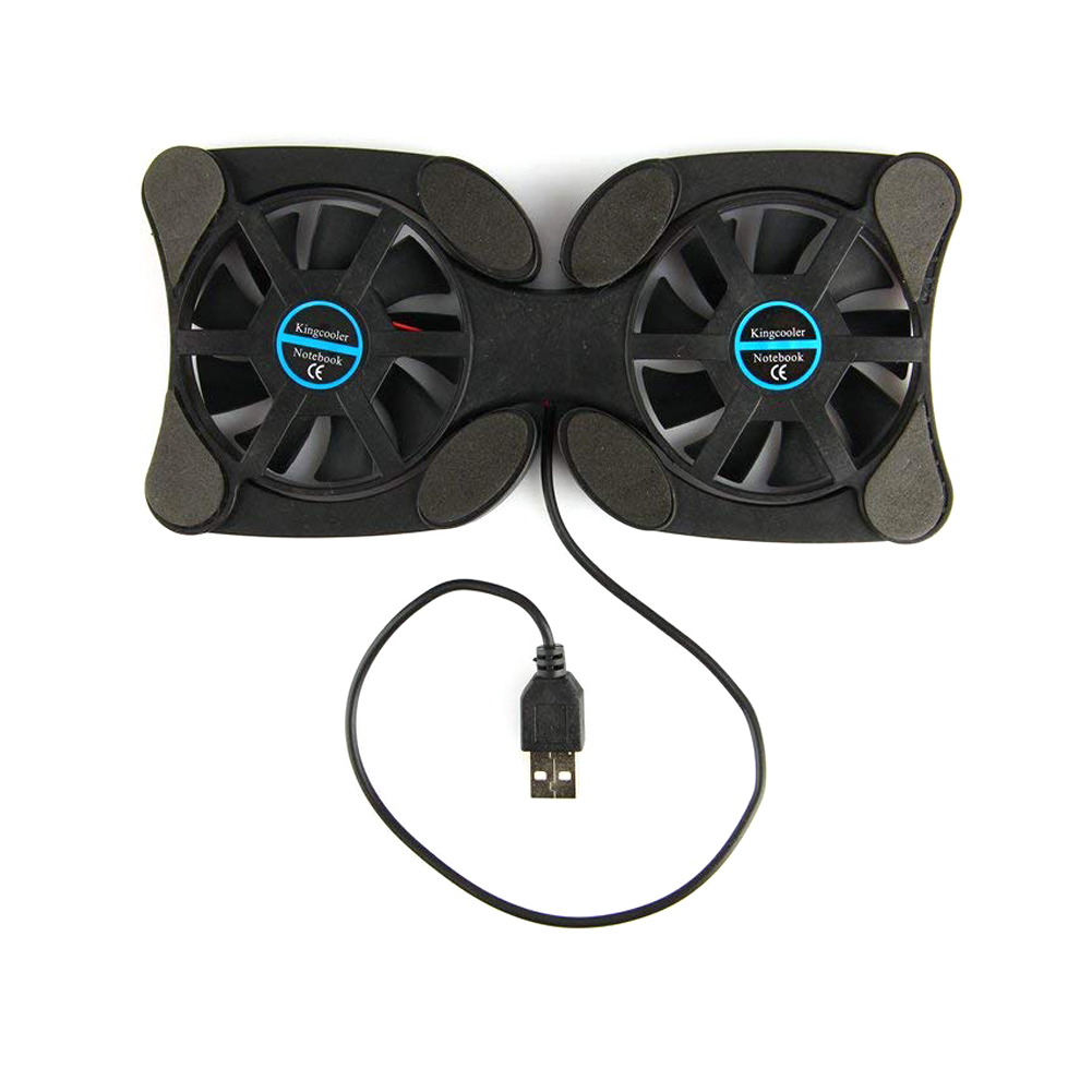 Wholesale Foldable USB Laptop Cooling Pads with Double Fans Mini