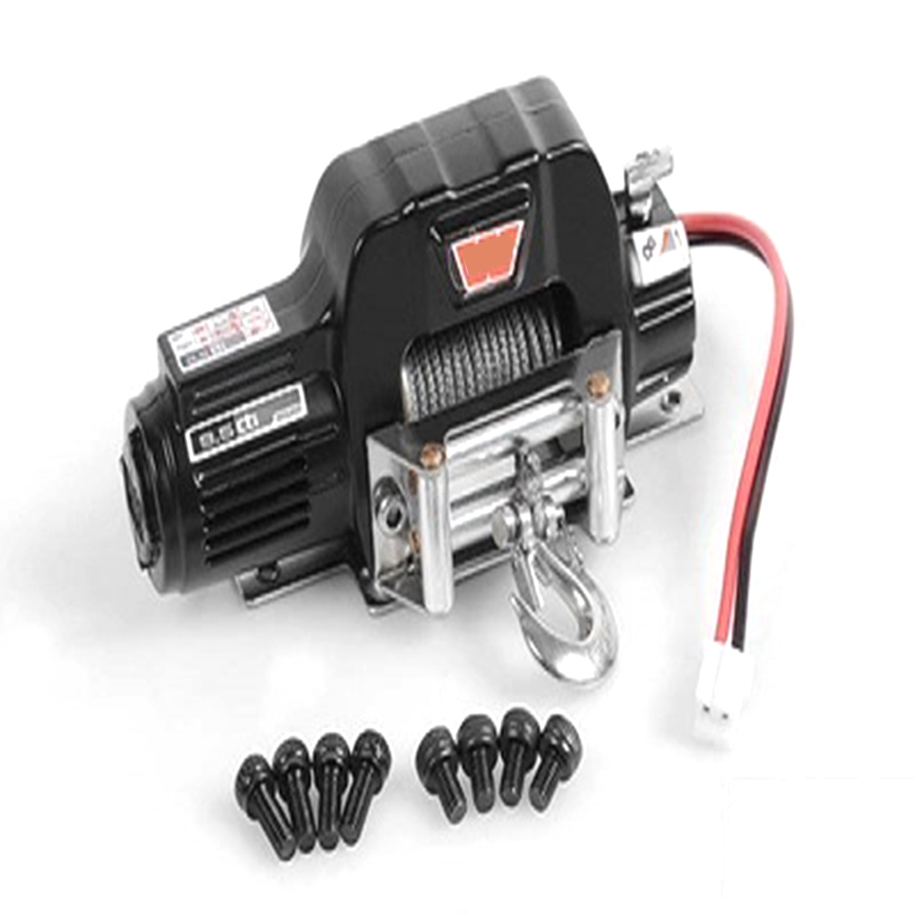 110 Simulate Mini Metal Electric Winch for RC Rock Crawler TRX4 KM2 RC Car Accessories black