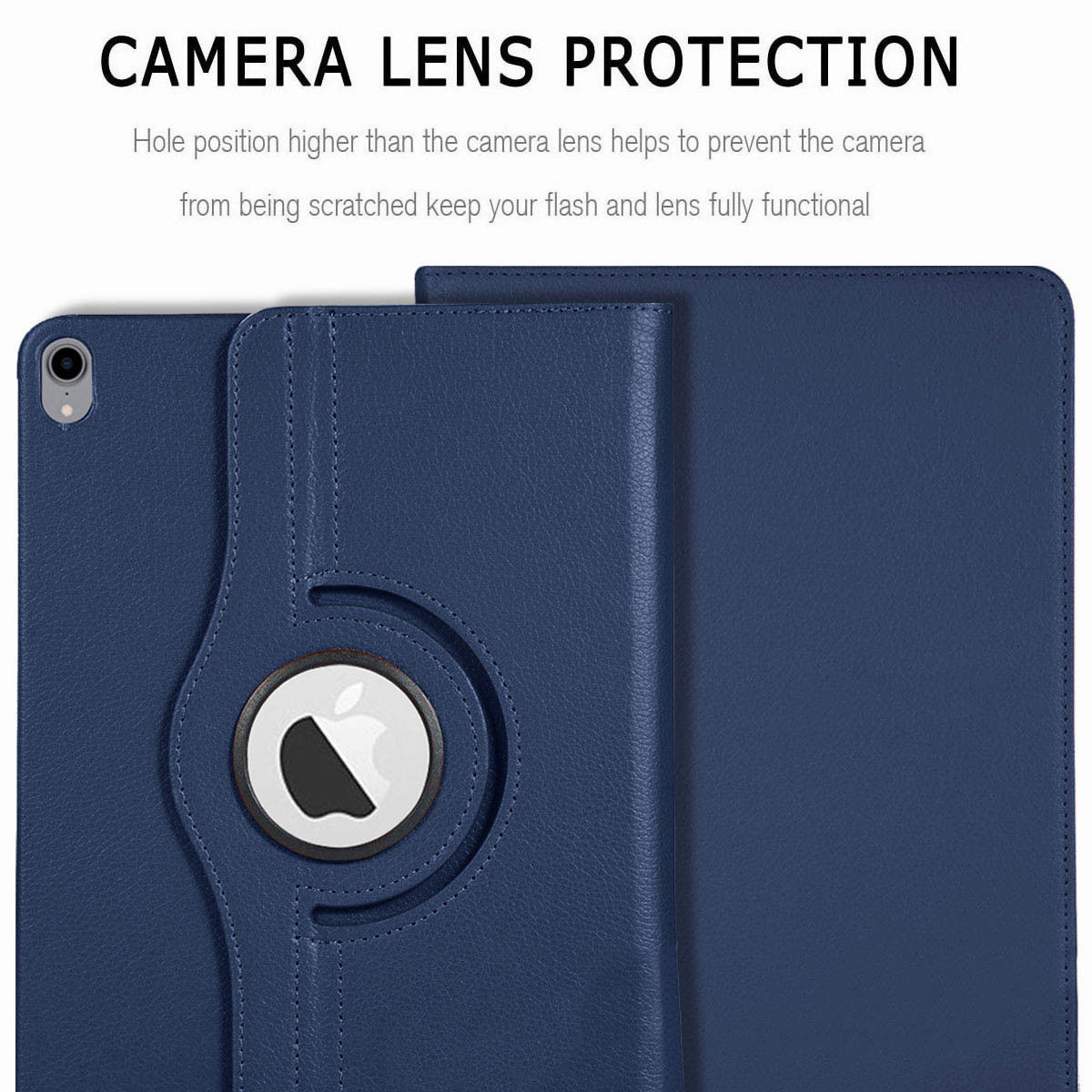 for Apple iPad Pro 11 / 12.9 3rd Gen 2018 360 Rotating Leather Smart