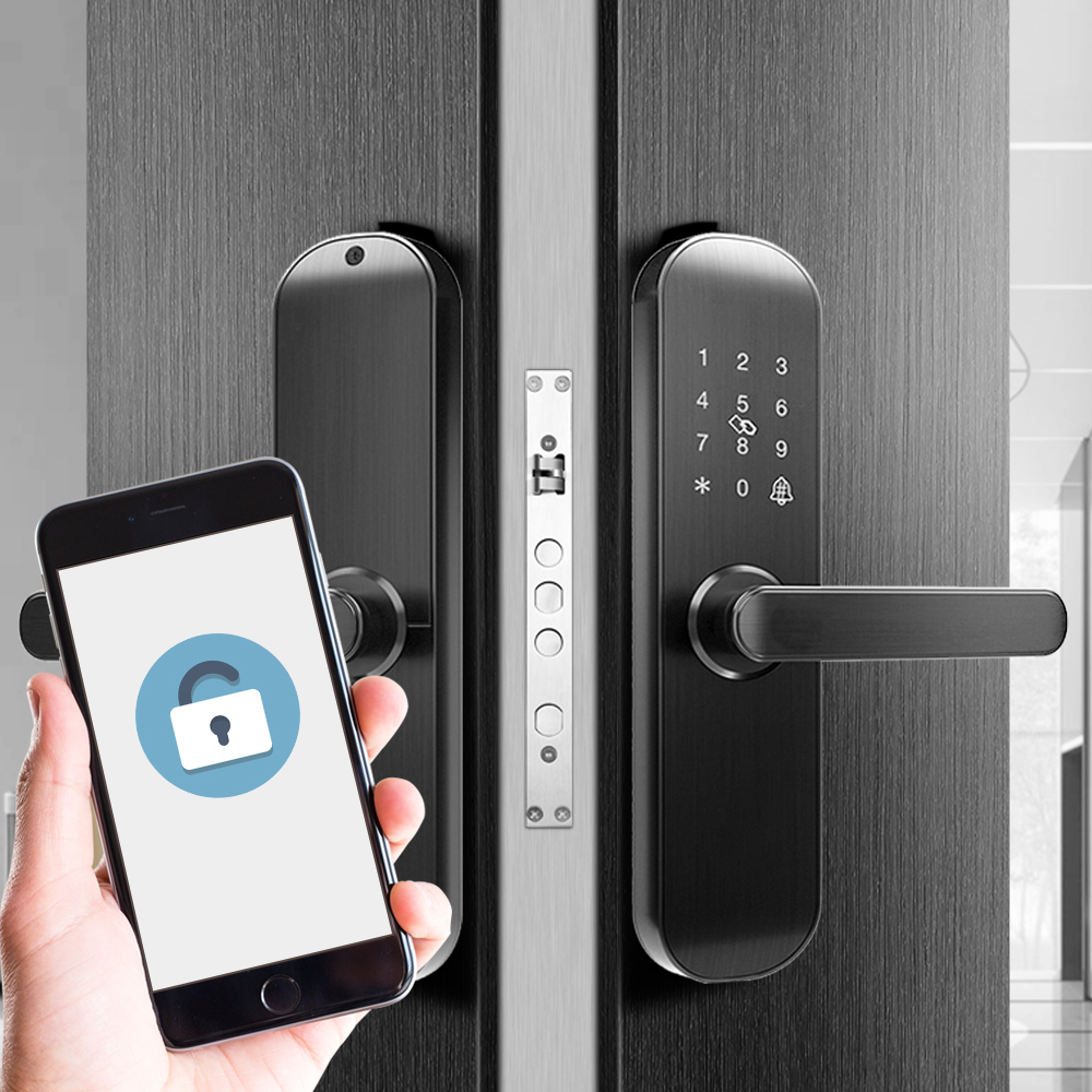 Smart WiFi Home Door Lock Keyless Fingerprint Entry Temporary Password