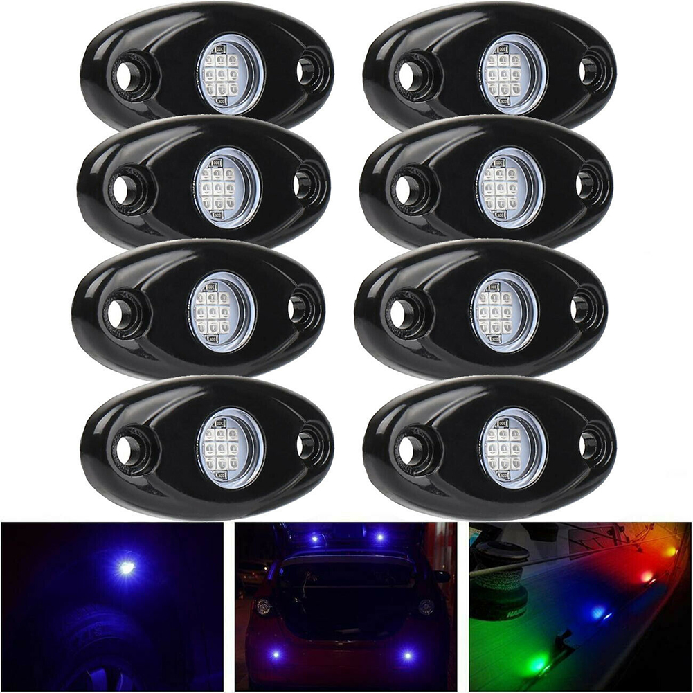 Wholesale 8pcs Rock Lights IP67 Waterproof High Power Underbody Neon