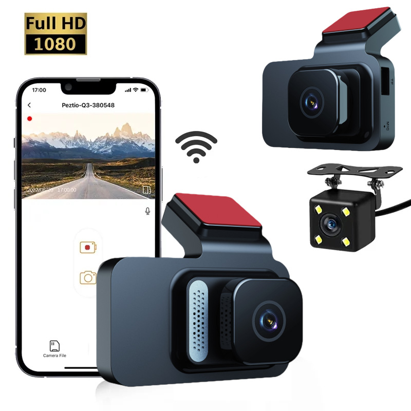 Wholesale Dash Cam Front And Rear 1080P Highdefinition WiFi Dual Dash