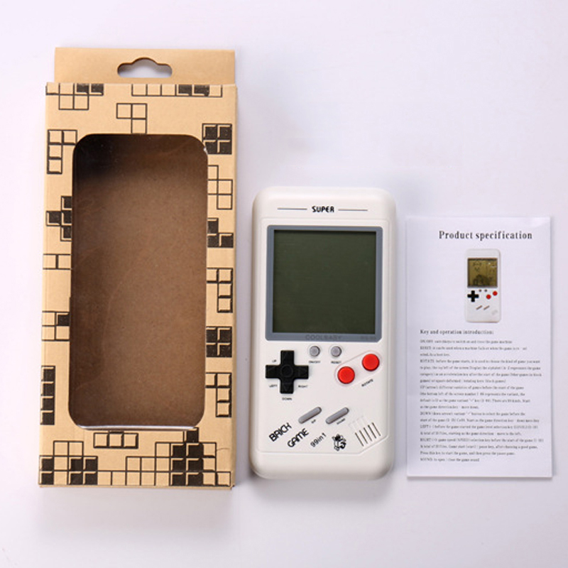 Retro Classic Childhood Tetris Handheld Game Players LCD Electronic