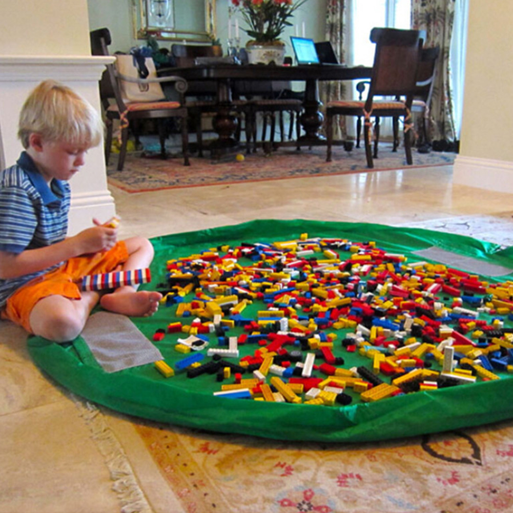 Wholesale Portable Kids Toy Storage Bag Play Mat for Lego Toys