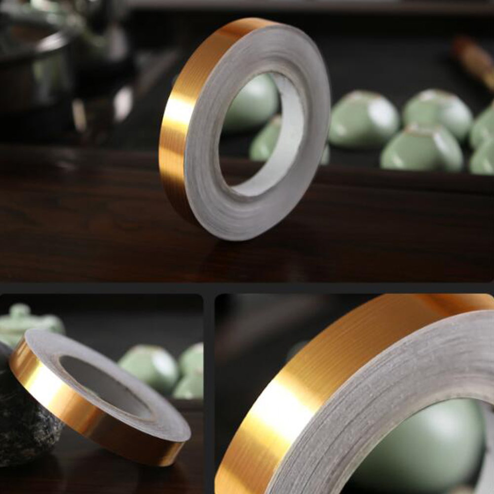 Wholesale 50M Gold Color Self Adhesive Waterproof Wall Tape Strip Floor