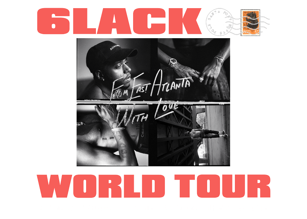 6LACK Tour 2018 Official VIP Package CID Entertainment