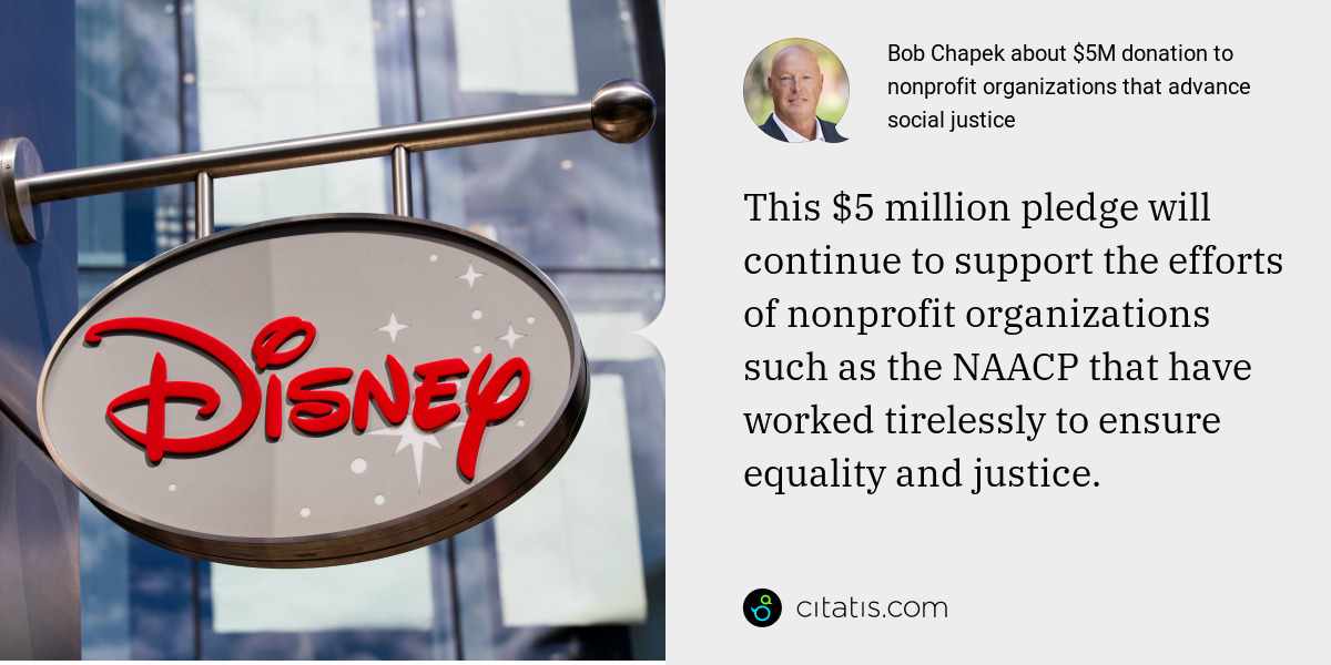 Bob Chapek about announcement that Disney+ tops 100 Million subscribers