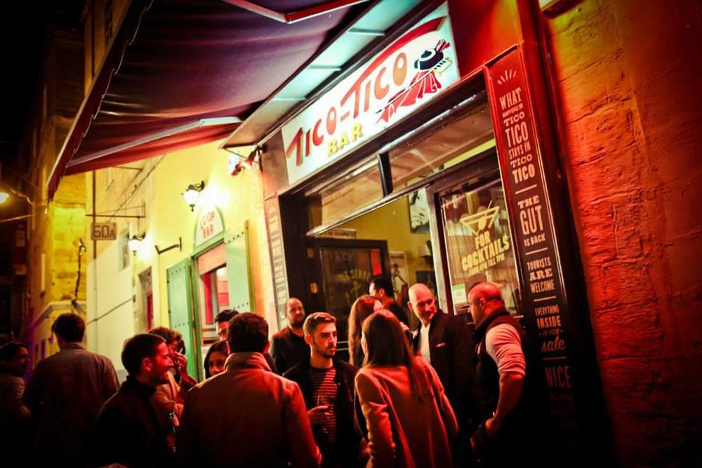 Uitgaan in Valletta Ticotico bar