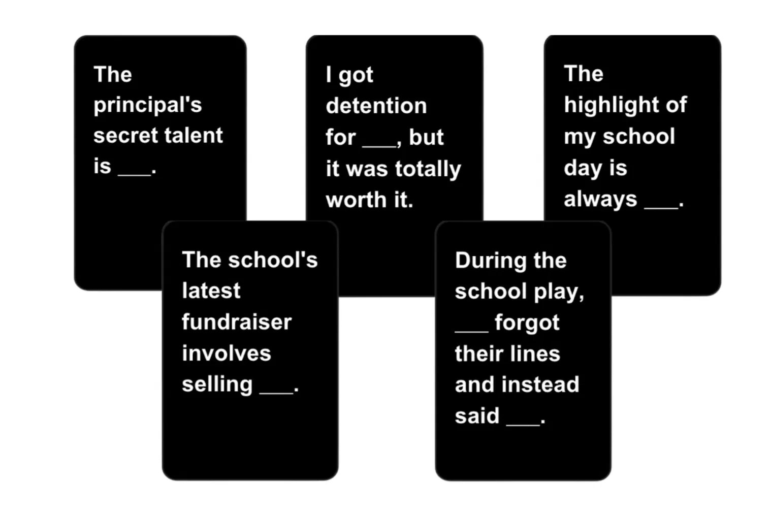 101 ClassroomFriendly Cards Against Humanity Questions ClassPoint