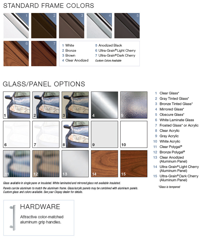 Aluminum & Glass Garage Doors, Baton Rouge Clopay Avante Collection