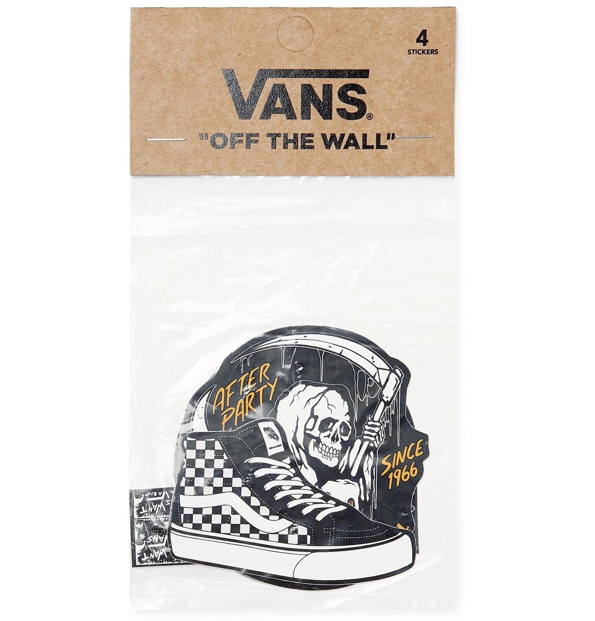 Vans FourPack LogoPrint Vinyl Stickers Black Vans