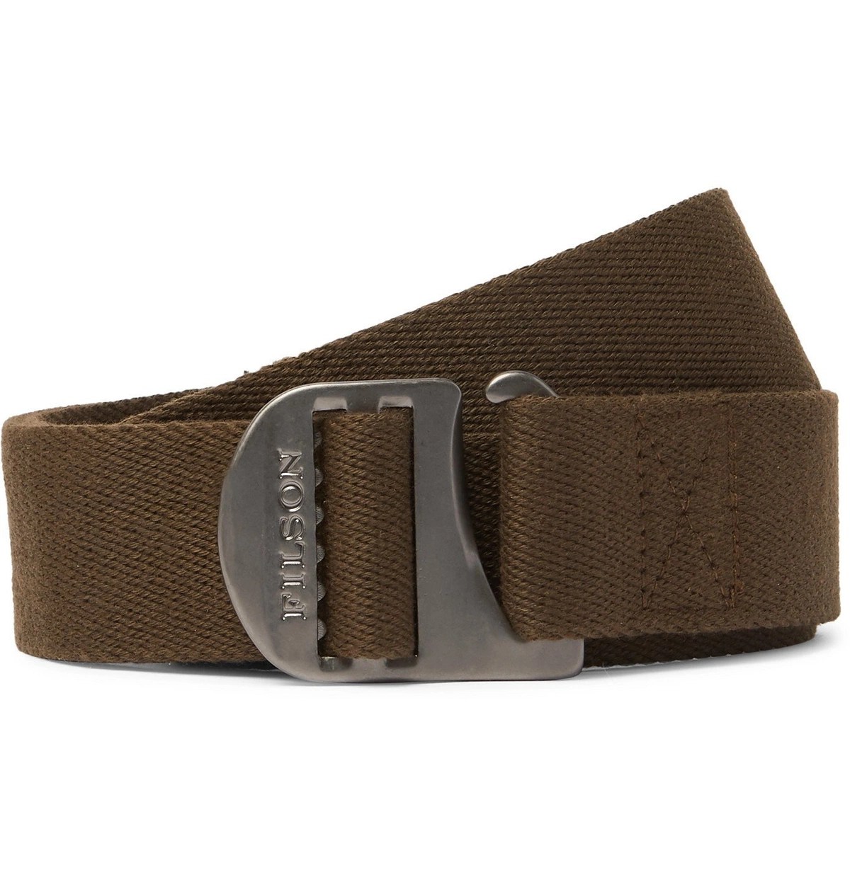 Filson Togiak 4cm LeatherTrimmed bing Belt Metallic Filson