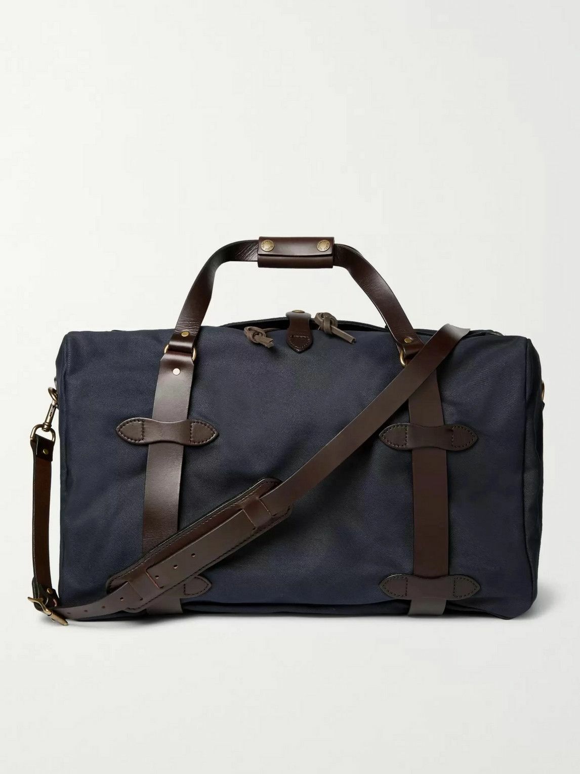 Filson LeatherTrimmed Twill Duffle Bag Filson