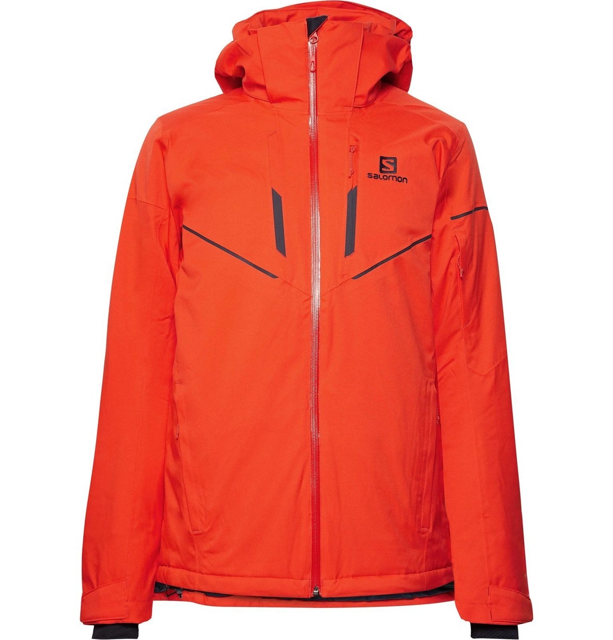 Salomon Stormrace Hooded Ski Jacket Orange Salomon