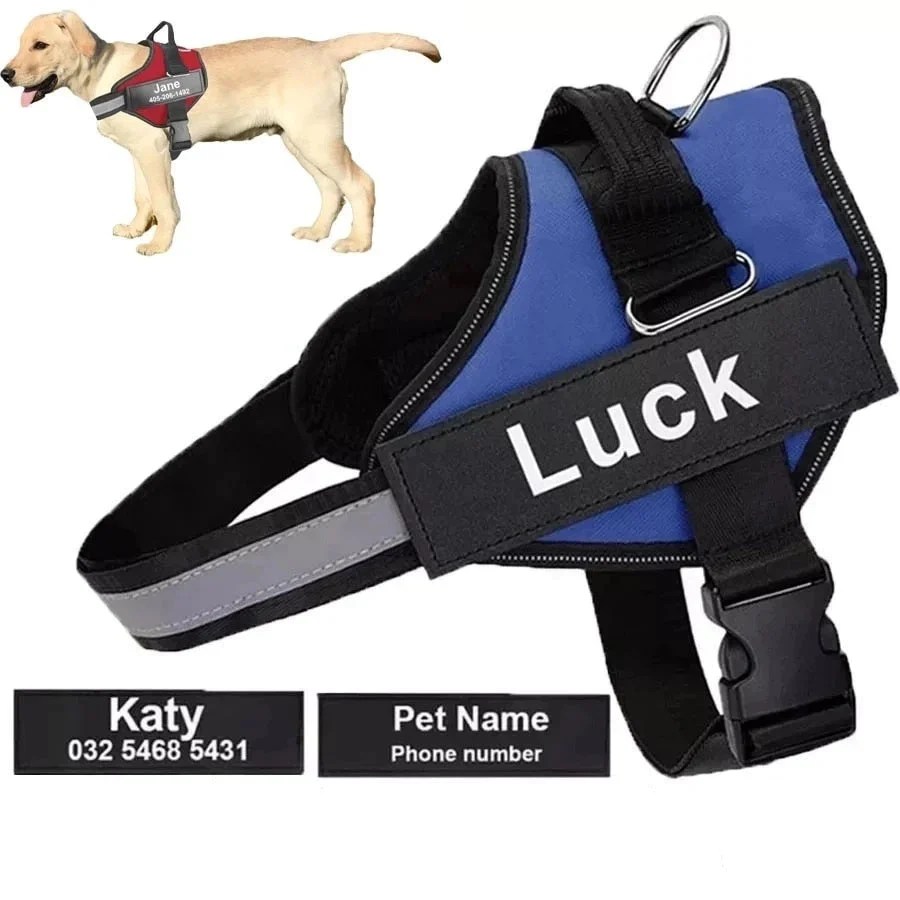 Personalized Anti Choke Dog Harness