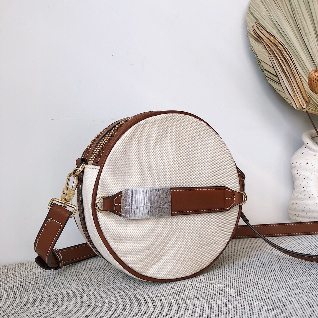 Coco Sneakers Logo Graphic Canvas and Leather Louise Bag in Natural/tan