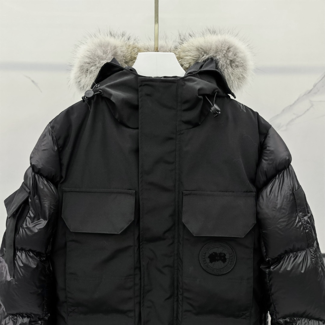 Cheap Replica Canada Goose Expedition Down Jacket in Black Replica