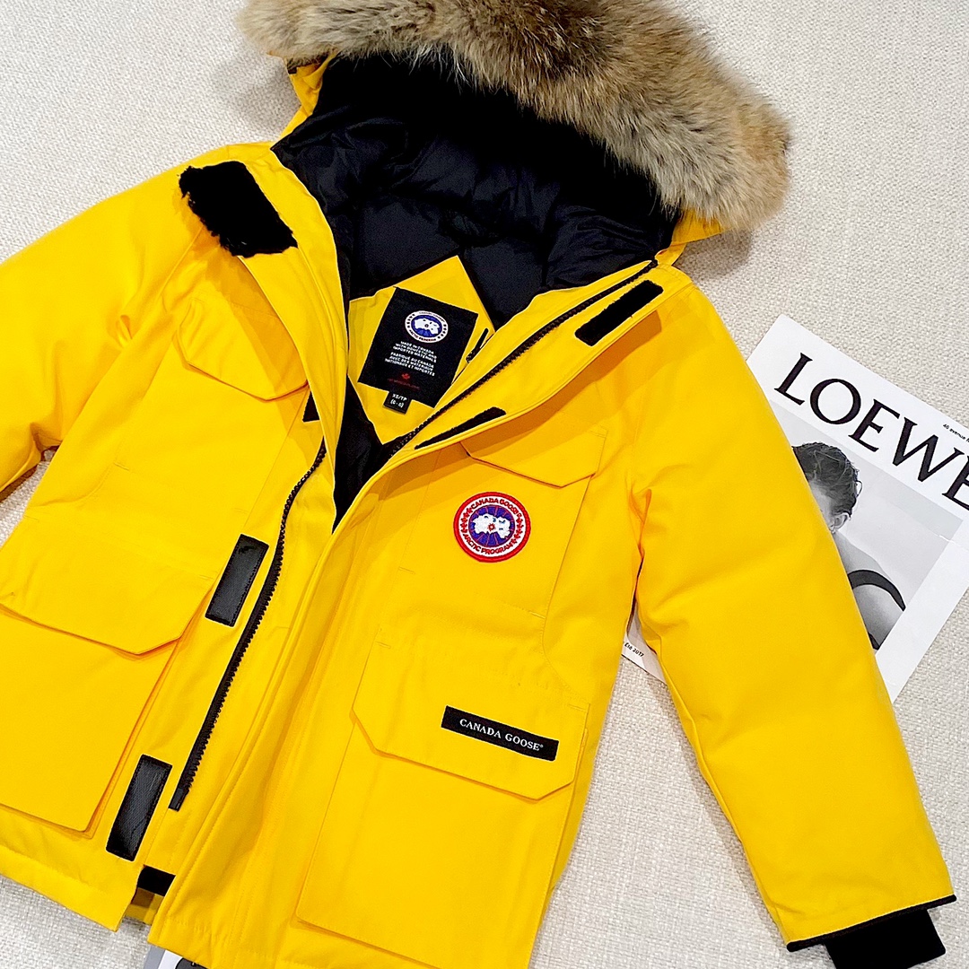 Cheap Replica Canada Goose Down Jacket Expedition in Yellow Replica