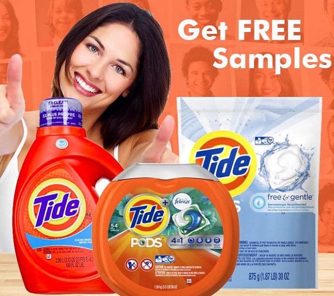 Get a FREE sample of Tide detergent Samples Avenue