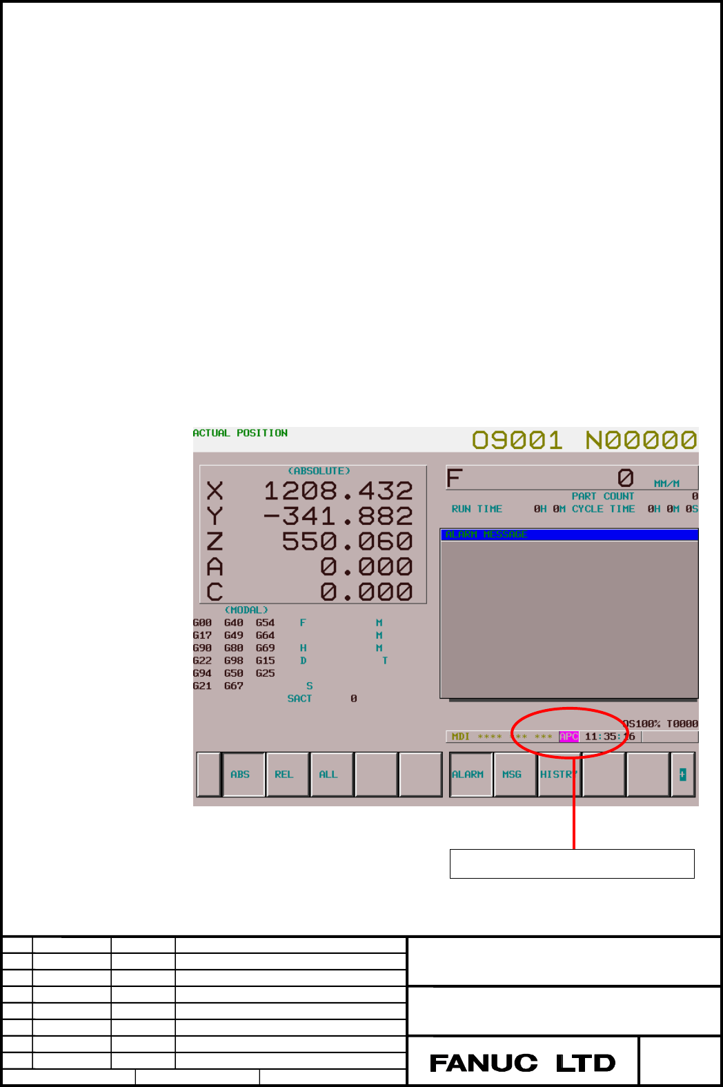 FS 16i/18i/21iA/B, Addition of absolute position detector battery low