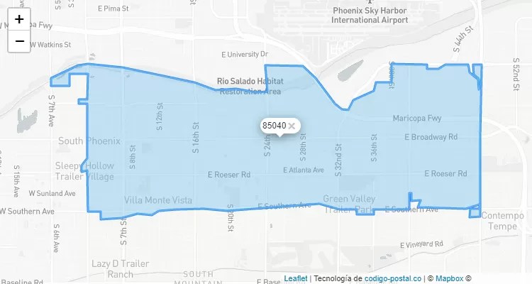 85040 Zip Code Map - Coreen Charlotta