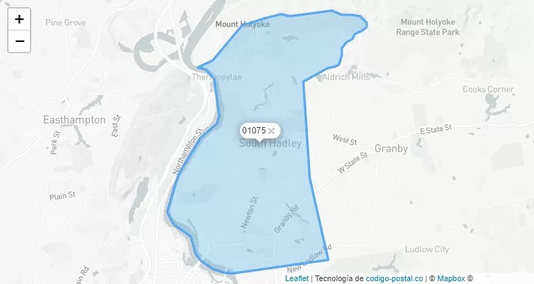 S Hadley, Massachusetts ZIP Code - United States