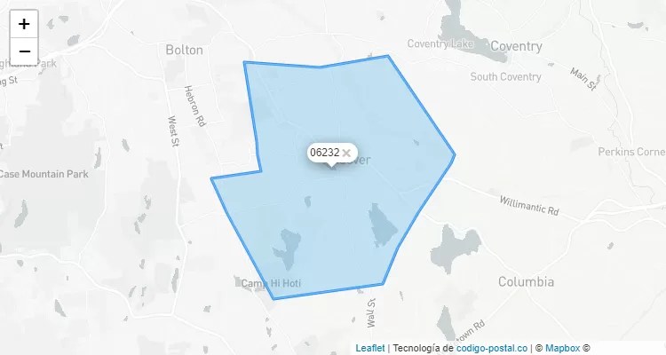 Andover, Connecticut ZIP Code - United States