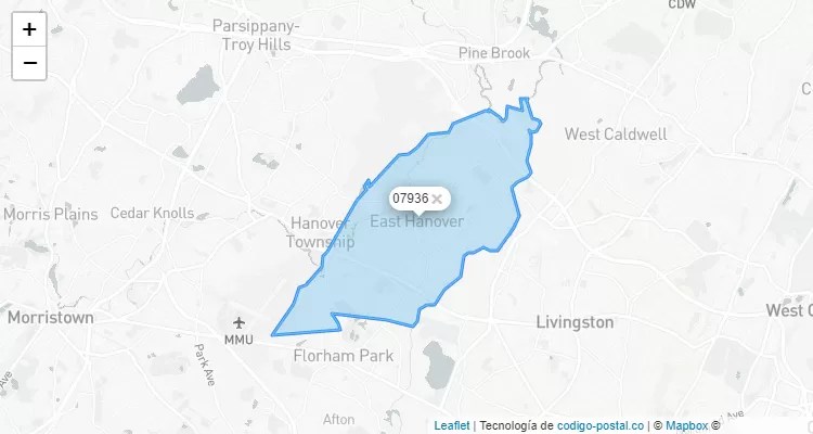 East Hanover, New Jersey ZIP Code - United States