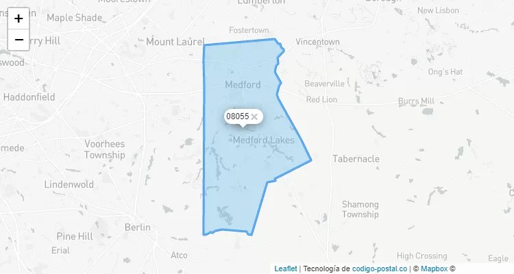 Medford Township, New Jersey ZIP Code - United States