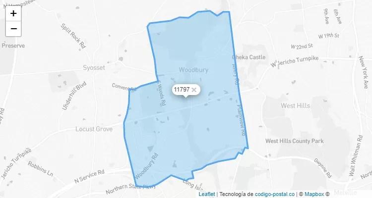 Woodbury, New York ZIP Code - United States