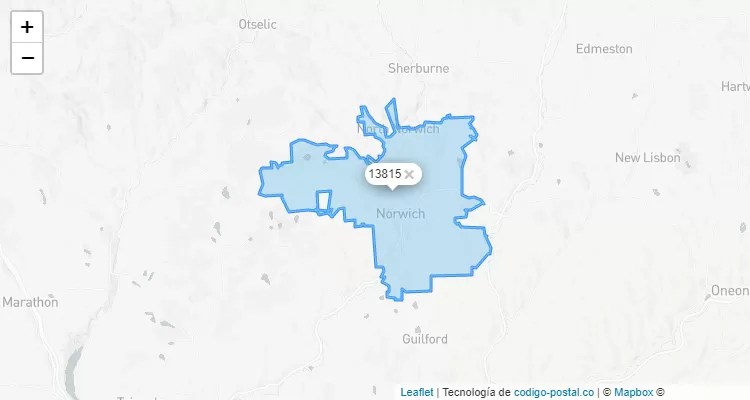 Norwich, New York ZIP Code - United States