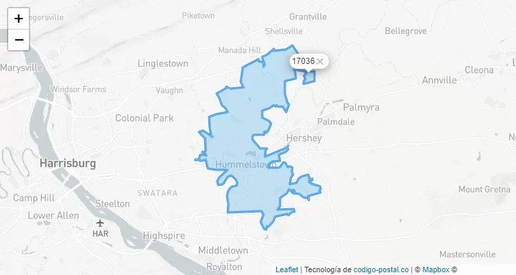 South Hanover, Pennsylvania ZIP Code - United States